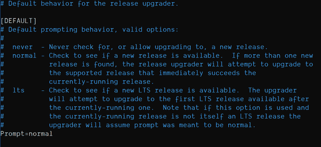 default release ugrader